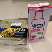 garden salad dan susu